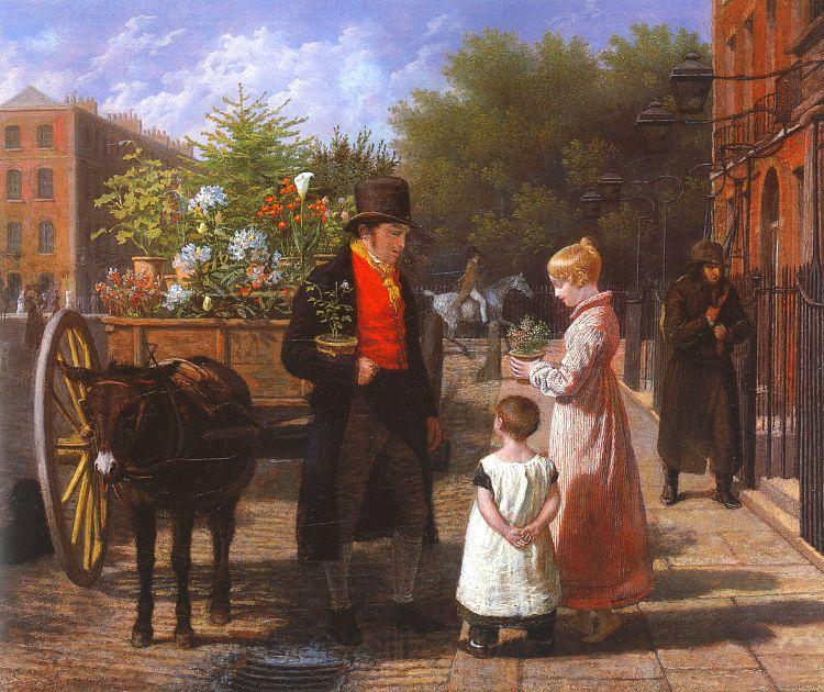 Agasse, Jacques-Laurent The Flower Seller Germany oil painting art